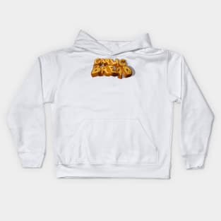 Garlic Bread Print Kids Hoodie